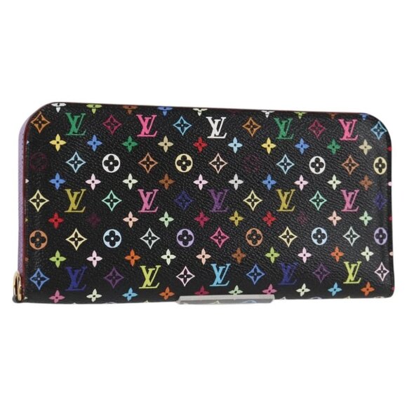 LOUIS VUITTON Multicolor Portefeuille Insolite Wallet Black M60271 Auth yk18491V - Picture 1 of 16
